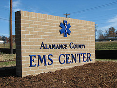 Alamance County EMS sign